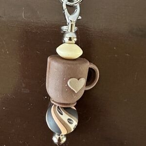 Coffee Cup Interchangeable Cell Phone Charm | Cute Accessory for Case or